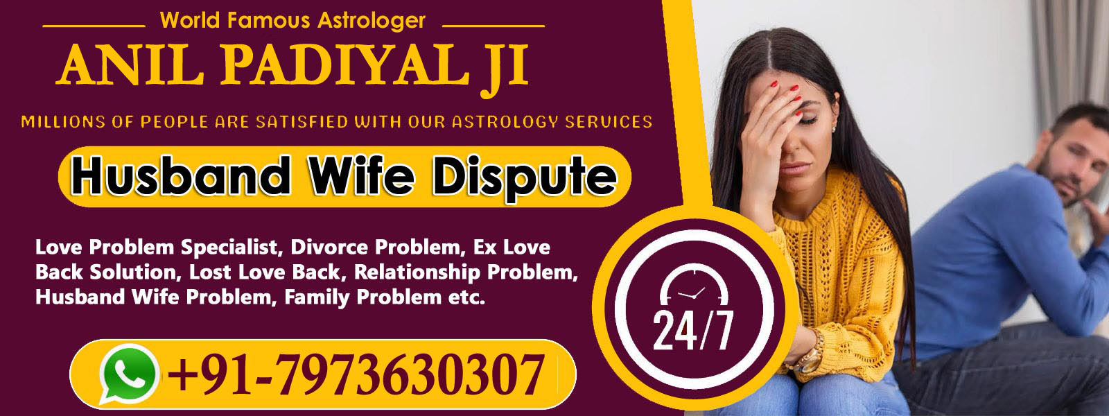 World Famous Astrologer Anil Padiyal Ji +91-7973630307